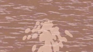 Soyut hareket desenli fütüristik video üretimi için dinamik dijital arkaplan