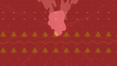 Benzersiz dijital animasyon tarzı grafikleri olan yaratıcı ortam tasarımı için yenilikçi hareket dokusu