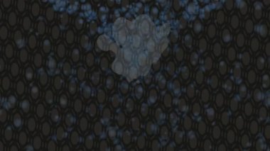 Soyut hareket desenli fütüristik video üretimi için dinamik dijital arkaplan