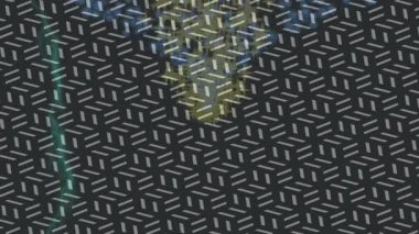 Soyut hareket desenli fütüristik video üretimi için dinamik dijital arkaplan