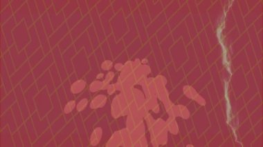 Benzersiz video giriş tasarımı projeleri için detaylı yüzey kalıbı film animasyon stili grafik girişi