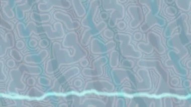 Soyut hareket desenli fütüristik video üretimi için dinamik dijital arkaplan