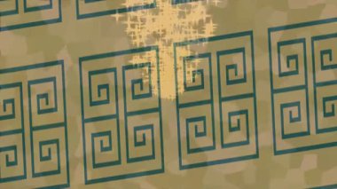 Soyut hareket desenli fütüristik video üretimi için dinamik dijital arkaplan