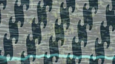 Benzersiz dijital animasyon tarzı grafikleri olan yaratıcı ortam tasarımı için yenilikçi hareket dokusu