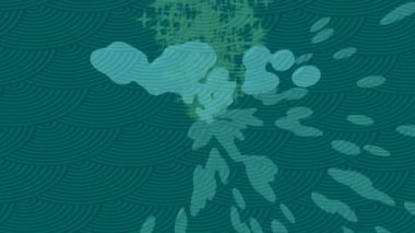 Organik desenli yüzey giriş stili video film sanatı ile soyut arkaplan tasarımı