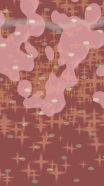 Benzersiz dijital animasyon tarzı grafikleri olan yaratıcı ortam tasarımı için yenilikçi hareket dokusu