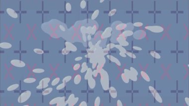 Soyut hareket desenli fütüristik video üretimi için dinamik dijital arkaplan