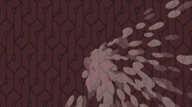 Benzersiz dijital animasyon tarzı grafikleri olan yaratıcı ortam tasarımı için yenilikçi hareket dokusu