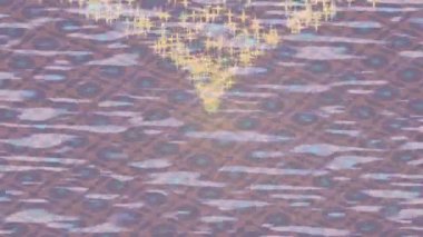 Benzersiz dijital animasyon tarzı grafikleri olan yaratıcı ortam tasarımı için yenilikçi hareket dokusu