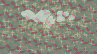 Dijital doku yüzey tasarım biçimi ile modern video animasyonu için gelişmiş hareket grafikleri