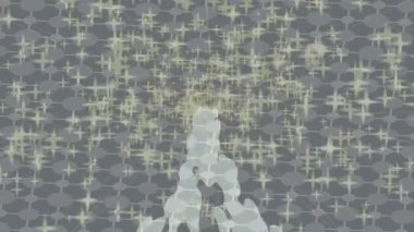 Soyut hareket desenli fütüristik video üretimi için dinamik dijital arkaplan