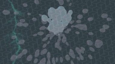 Benzersiz video giriş tasarımı projeleri için detaylı yüzey kalıbı film animasyon stili grafik girişi