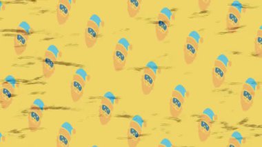 Benzersiz hareket dokusu tasarım sanatı ile profesyonel video düzenleme için modern soyut grafikler