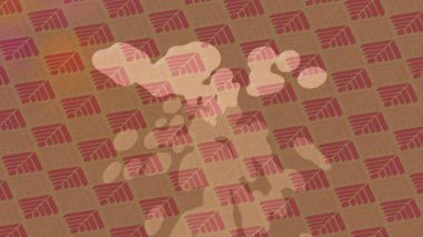 Organik desenli yüzey giriş stili video film sanatı ile soyut arkaplan tasarımı