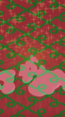 Organik desenli yüzey giriş stili video film sanatı ile soyut arkaplan tasarımı