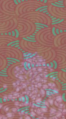 Soyut hareket desenli fütüristik video üretimi için dinamik dijital arkaplan