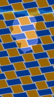 Soyut hareket desenli fütüristik video üretimi için dinamik dijital arkaplan