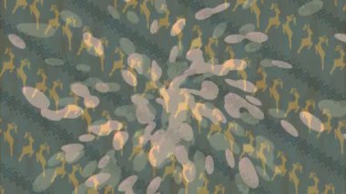 Benzersiz dijital animasyon tarzı grafikleri olan yaratıcı ortam tasarımı için yenilikçi hareket dokusu