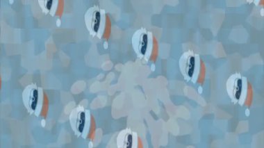 Dijital doku yüzey tasarım biçimi ile modern video animasyonu için gelişmiş hareket grafikleri