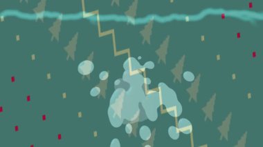 Lüks hareket projeleri için soyut tasarım stili animasyonu olan üst düzey dijital doku