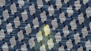 Lüks hareket projeleri için soyut tasarım stili animasyonu olan üst düzey dijital doku