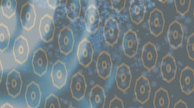 Benzersiz dijital animasyon tarzı grafikleri olan yaratıcı ortam tasarımı için yenilikçi hareket dokusu