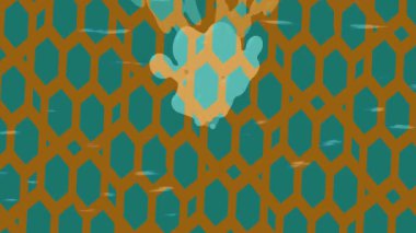 Modern medya üretimi için fütüristik dijital soyut doku sinematik tarz hareketli grafik ögesi