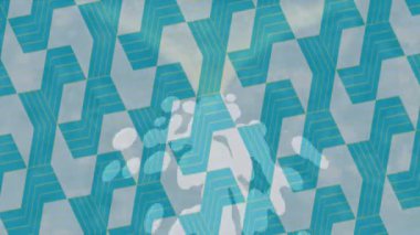 Benzersiz dijital animasyon tarzı grafikleri olan yaratıcı ortam tasarımı için yenilikçi hareket dokusu