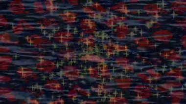 Soyut hareket desenli fütüristik video üretimi için dinamik dijital arkaplan