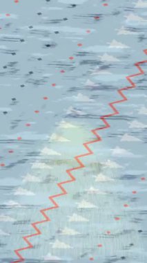 Lüks hareket projeleri için soyut tasarım stili animasyonu olan üst düzey dijital doku