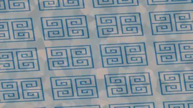 Benzersiz video giriş tasarımı projeleri için detaylı yüzey kalıbı film animasyon stili grafik girişi