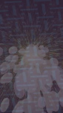 Estetik doku arkaplan tasarımı renkli hareket grafikleri ile moda film giriş profosyoneli