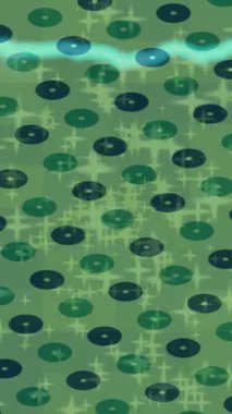 Benzersiz dijital animasyon tarzı grafikleri olan yaratıcı ortam tasarımı için yenilikçi hareket dokusu