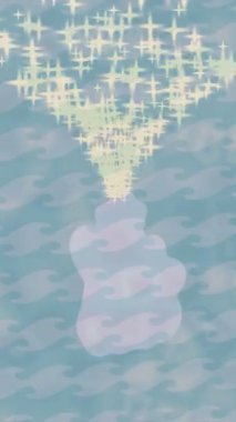 Benzersiz video giriş tasarımı projeleri için detaylı yüzey kalıbı film animasyon stili grafik girişi