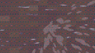 Benzersiz dijital animasyon tarzı grafikleri olan yaratıcı ortam tasarımı için yenilikçi hareket dokusu