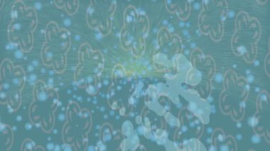 Benzersiz hareket grafikleri tasarım sanatına sahip yaratıcı film üretimi için özet bir arkaplan