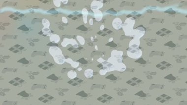 Benzersiz dijital animasyon tarzı grafikleri olan yaratıcı ortam tasarımı için yenilikçi hareket dokusu