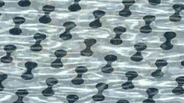 Benzersiz hareket grafikleri tasarım sanatına sahip yaratıcı film üretimi için özet bir arkaplan