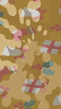 Dijital doku yüzey tasarım biçimi ile modern video animasyonu için gelişmiş hareket grafikleri