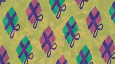 Benzersiz dijital animasyon tarzı grafikleri olan yaratıcı ortam tasarımı için yenilikçi hareket dokusu