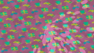 Estetik doku arkaplan tasarımı renkli hareket grafikleri ile moda film giriş profosyoneli