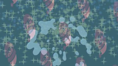 Soyut hareket desenli fütüristik video üretimi için dinamik dijital arkaplan