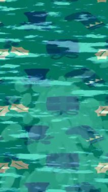 Dijital doku yüzey tasarım biçimi ile modern video animasyonu için gelişmiş hareket grafikleri