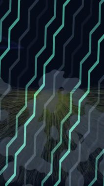 Modern medya üretimi için fütüristik dijital soyut doku sinematik tarz hareketli grafik ögesi