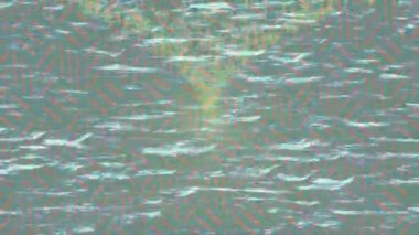 Benzersiz dijital animasyon tarzı grafikleri olan yaratıcı ortam tasarımı için yenilikçi hareket dokusu