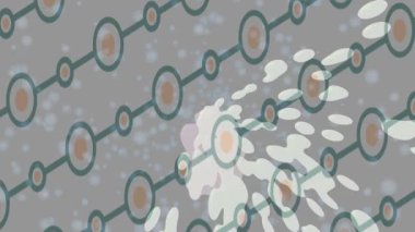 Soyut hareket desenli fütüristik video üretimi için dinamik dijital arkaplan