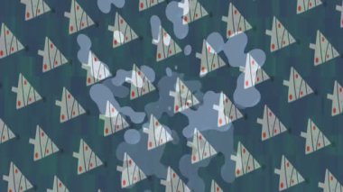 Benzersiz dijital animasyon tarzı grafikleri olan yaratıcı ortam tasarımı için yenilikçi hareket dokusu