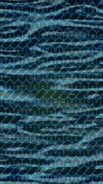 Soyut hareket desenli fütüristik video üretimi için dinamik dijital arkaplan