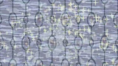 Benzersiz dijital animasyon tarzı grafikleri olan yaratıcı ortam tasarımı için yenilikçi hareket dokusu