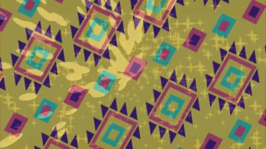 Benzersiz dijital animasyon tarzı grafikleri olan yaratıcı ortam tasarımı için yenilikçi hareket dokusu